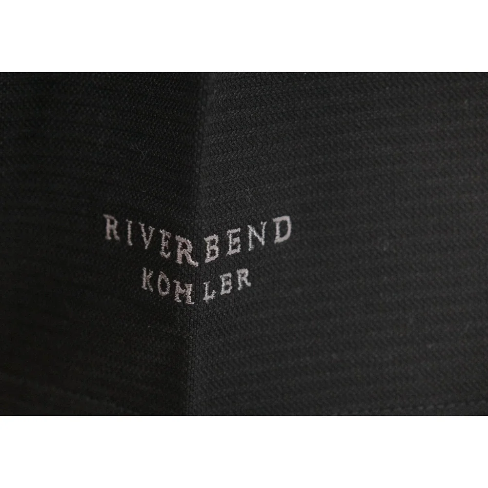 NWT Fairway & Greene Polo PureFormance Mens XL Black Riverbend Kohler Golf Club